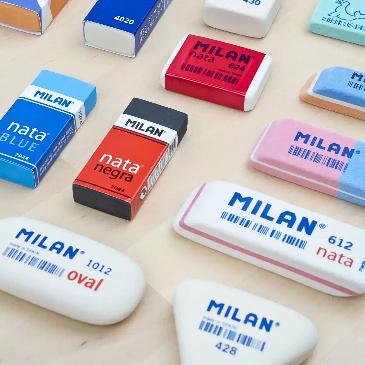 Milan 1012 Oval Erasers Set – (Set of 2)