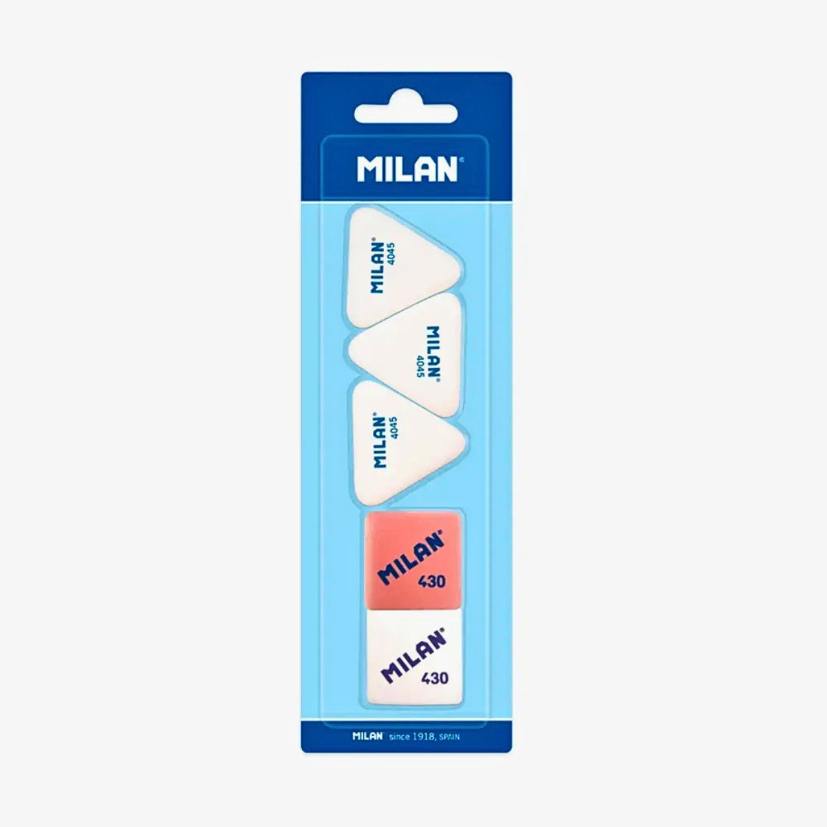 Milan 3 x Flexible Erasers 4045 + 2 x Erasers 430 Set