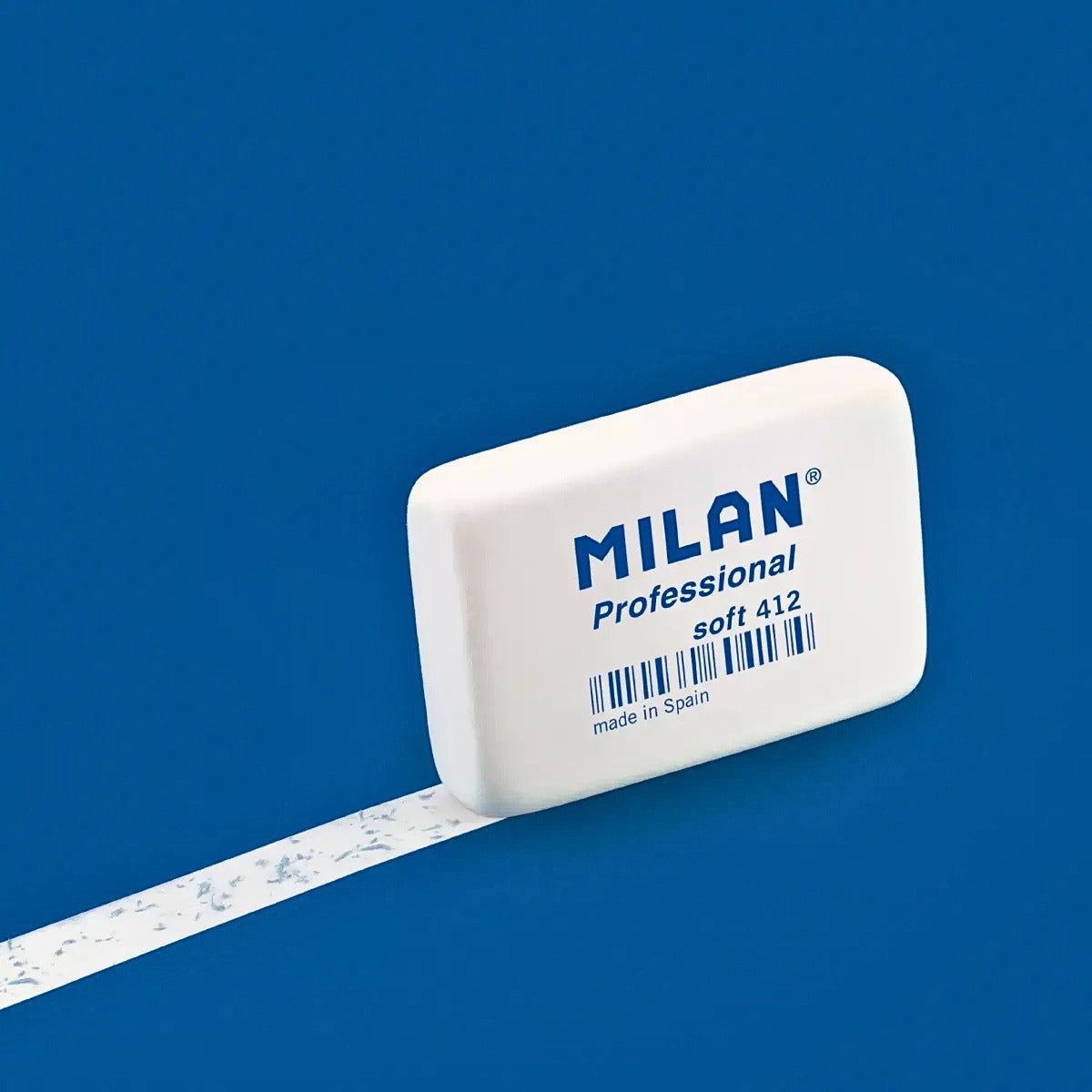 Milan 412 Professional Soft White Erasers Set