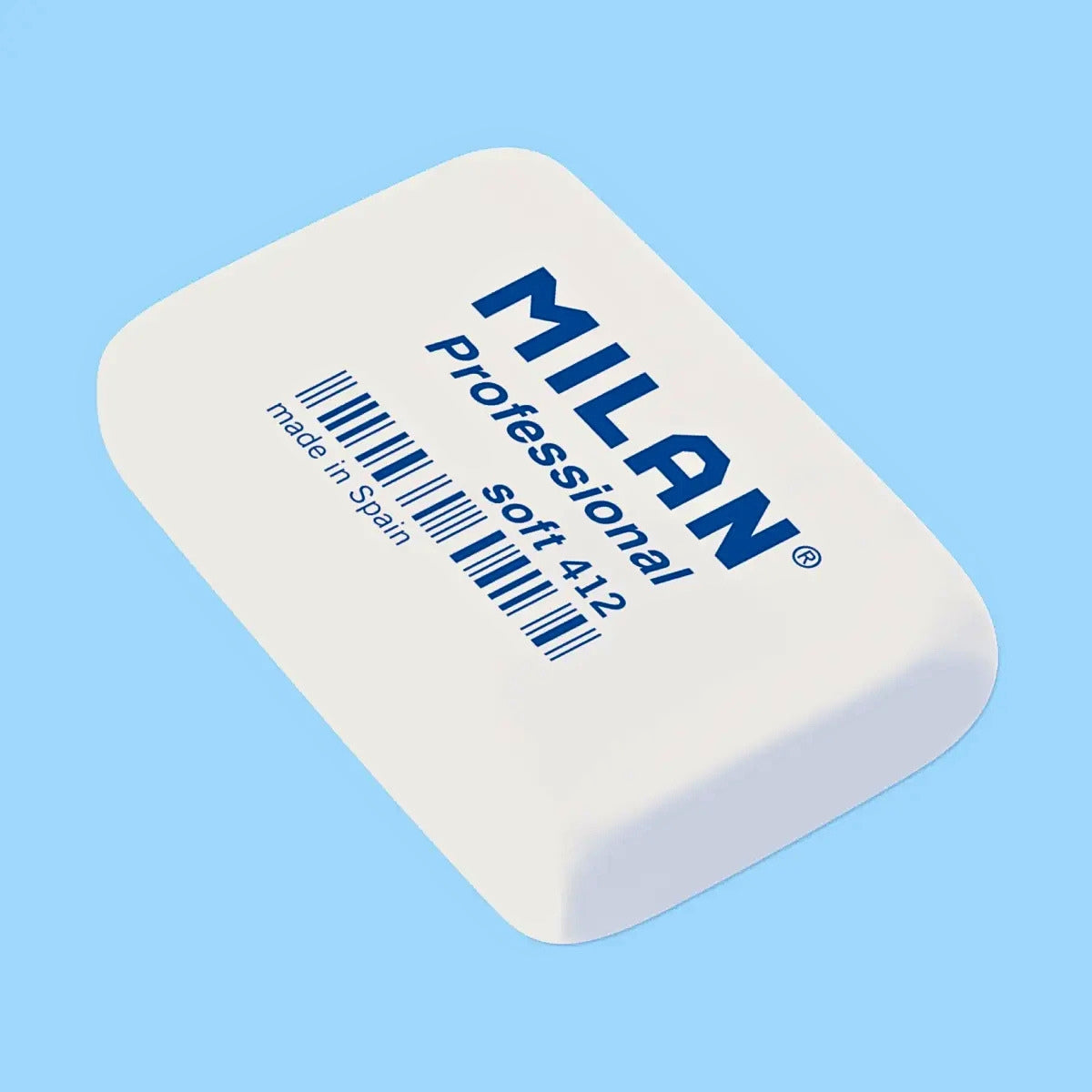 Milan 412 Professional Soft White Erasers Set
