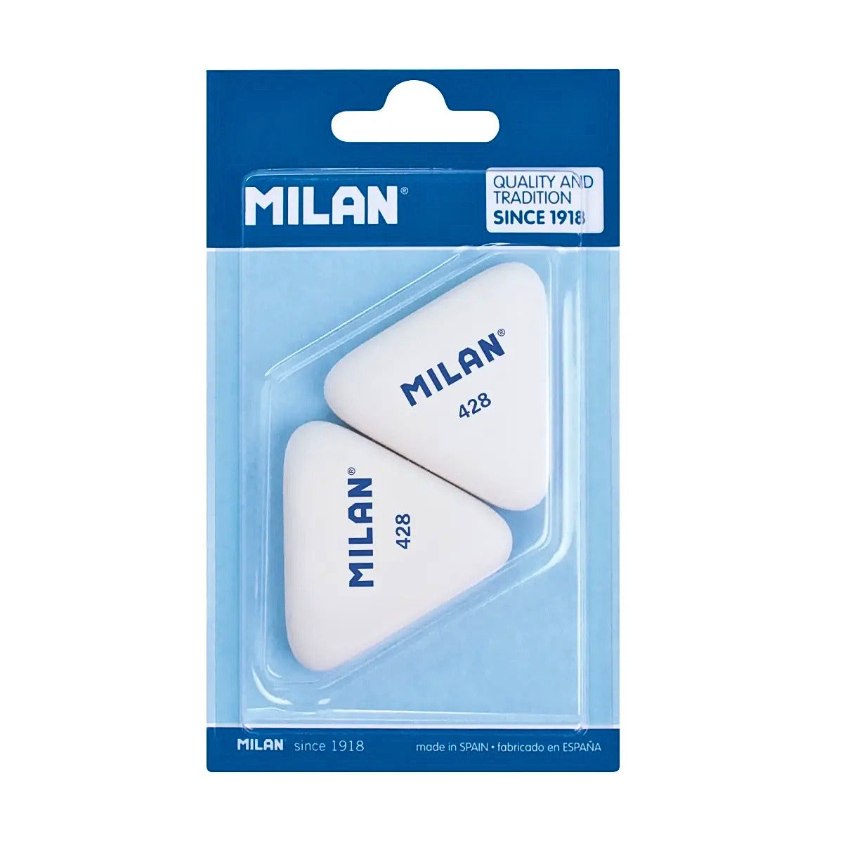 Milan 428 Triangular Erasers Set