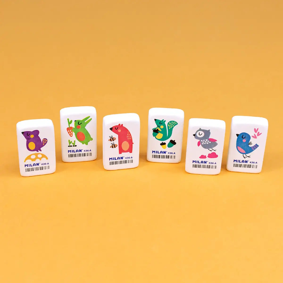 Milan Cute Animal Design Eraser 436A – (Box of 36)