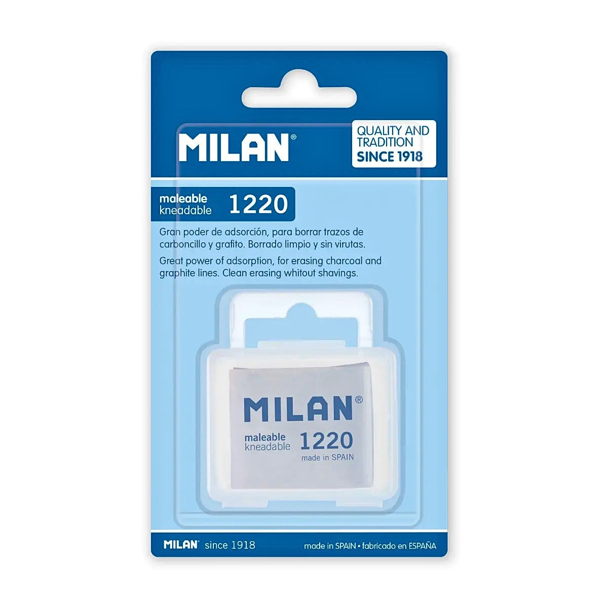 Milan Kneadable Eraser 1220 Blister Pack