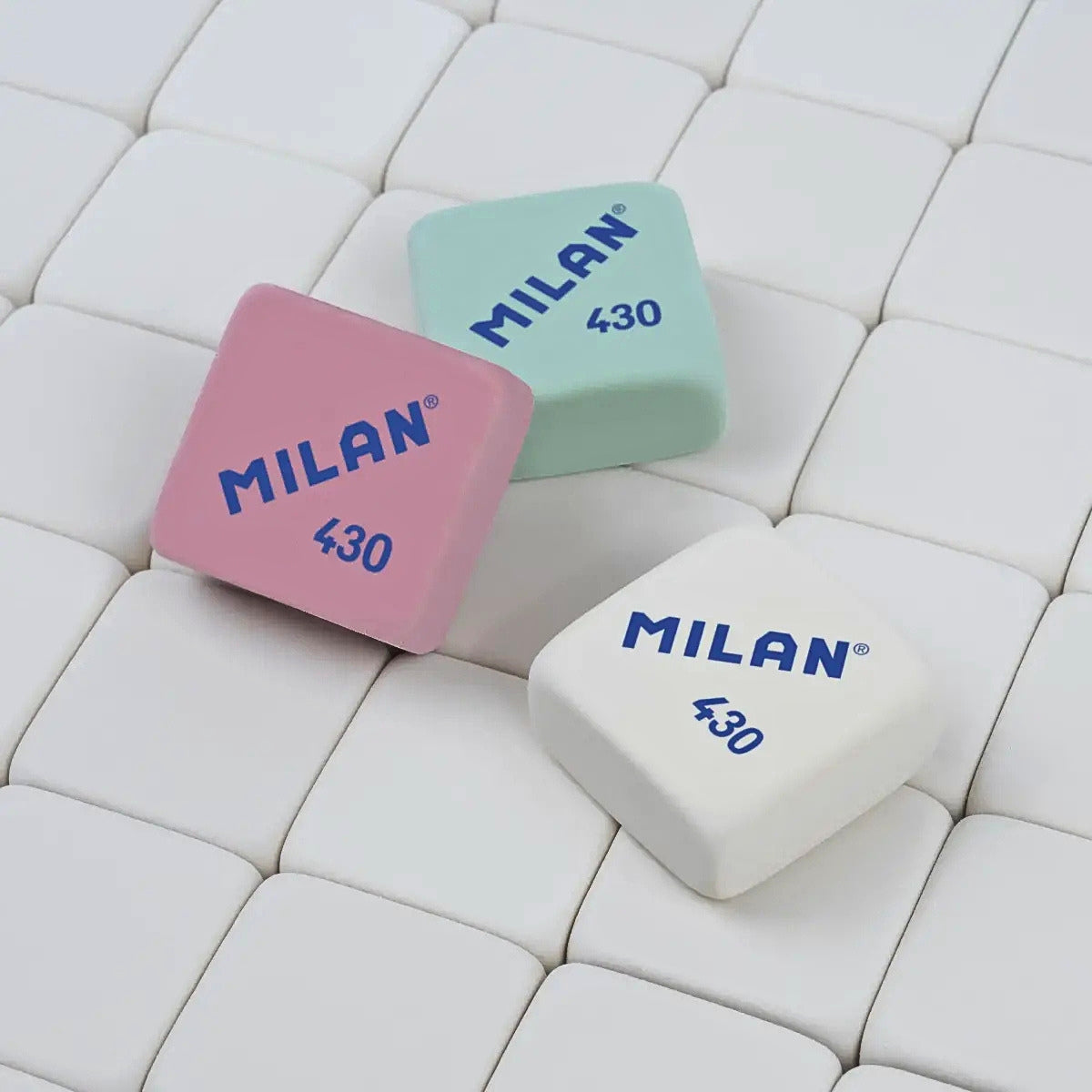 Milan Synthetic Erasers 430 And Nata Erasers 648 Set