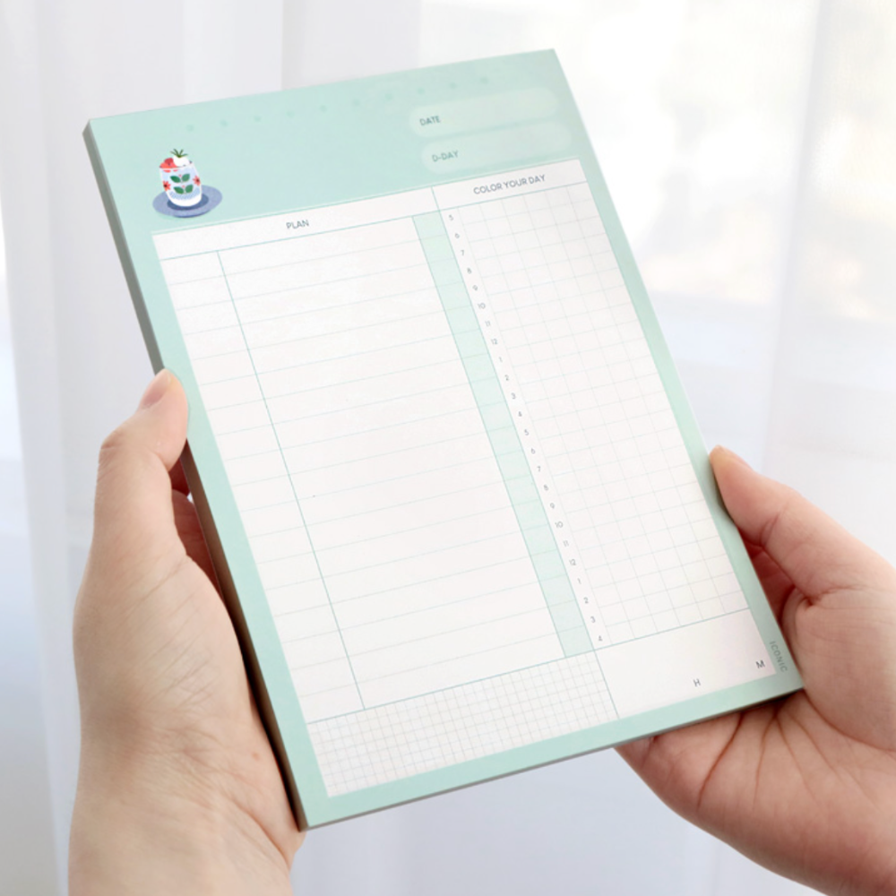 Iconic Daily Planner Memo Pad