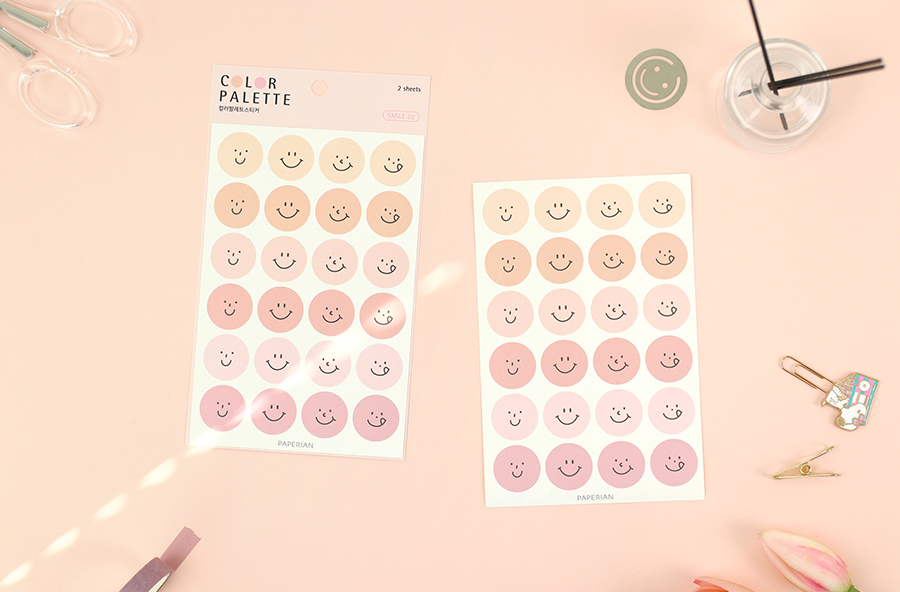 Paperian Colour Palette Stickers - Smile