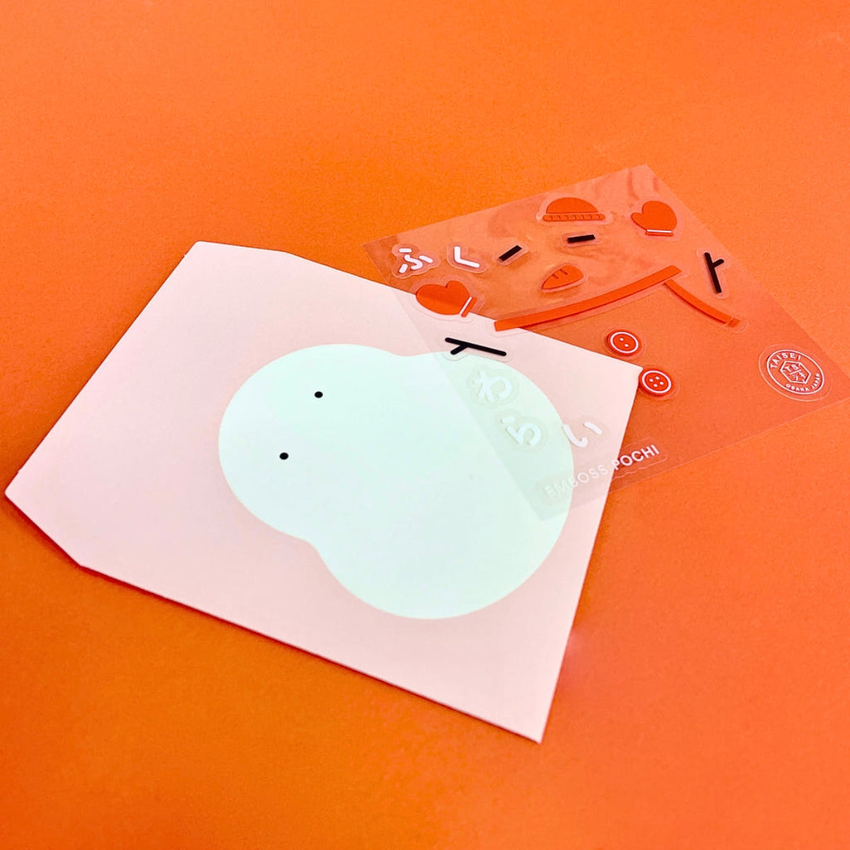 Sikigu Emboss Pochi Fukuwarai Gift Envelope with Sticker