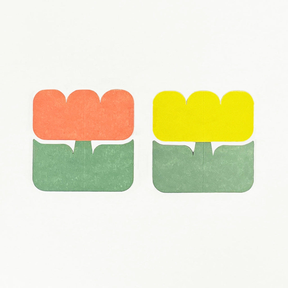 Sikigu Fold-Up Tulip Message Cards [Set of 5]