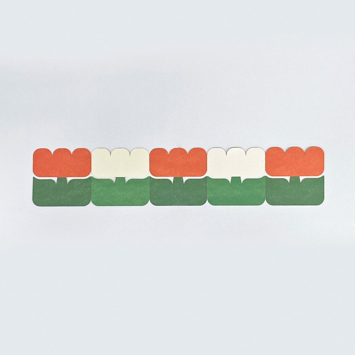 Sikigu Fold-Up Tulip Message Cards [Set of 5]