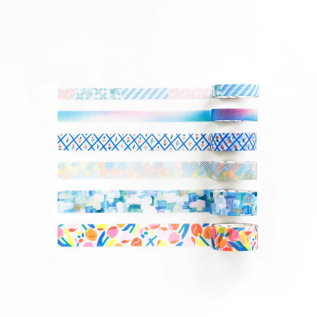 KING JIM SODA Glitter Masking Tape - Geometry (10mm)