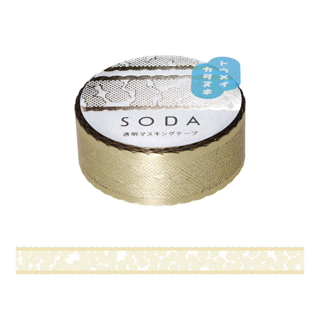 KING JIM SODA Foil & Die-Cut Masking Tape (15mm)