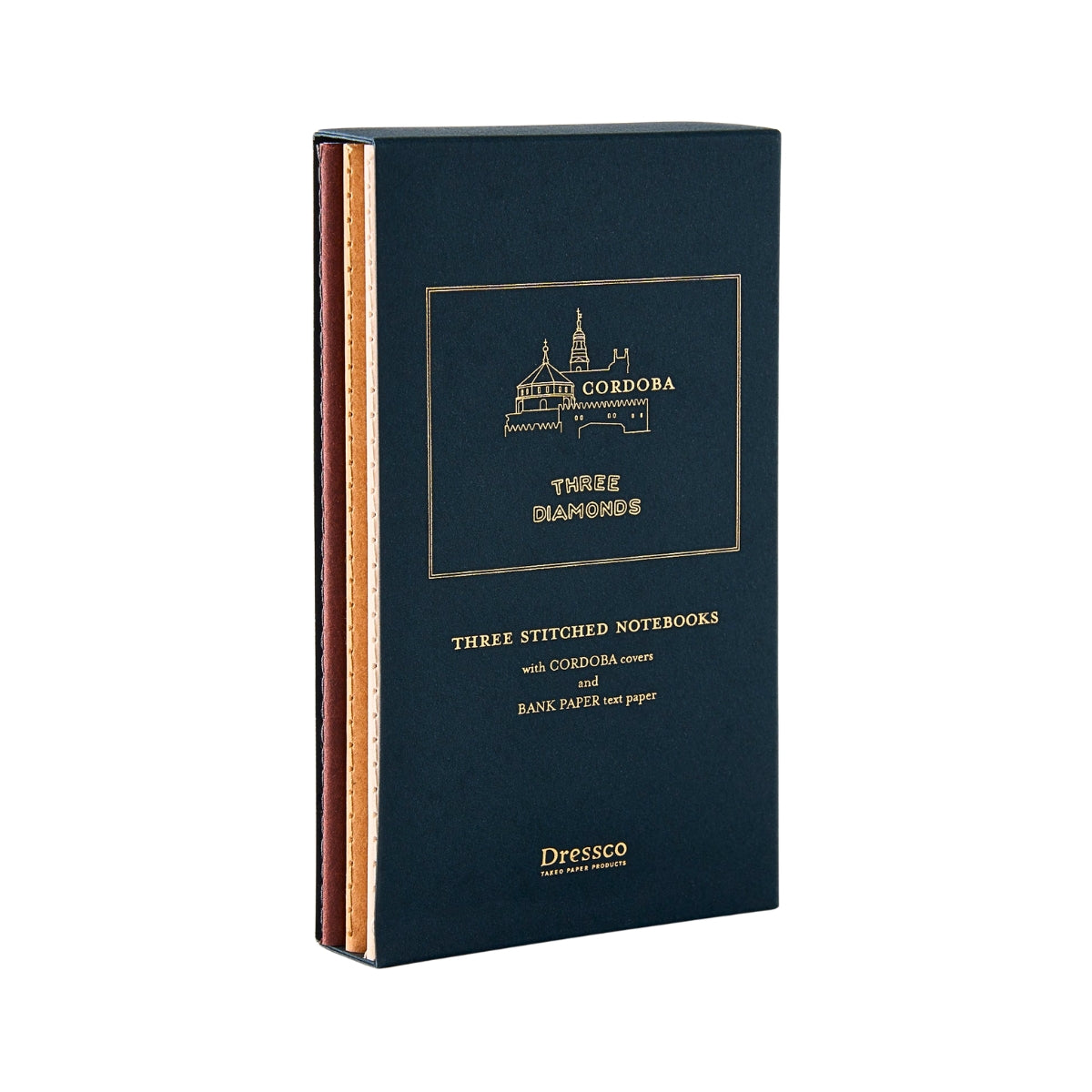 Takeo Dressco Stitched Notebook Book Case Set
