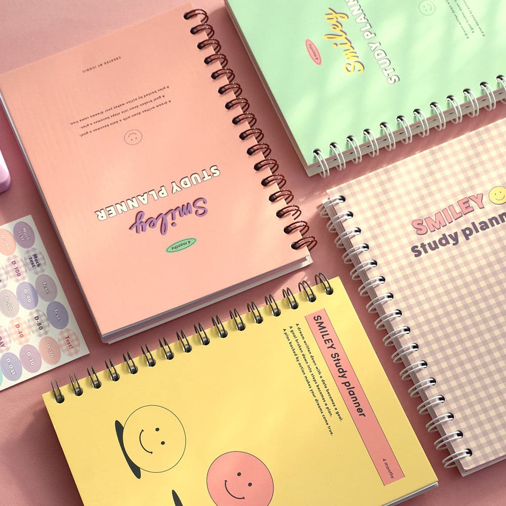 Iconic Study Planner SMILEY [4 Months]