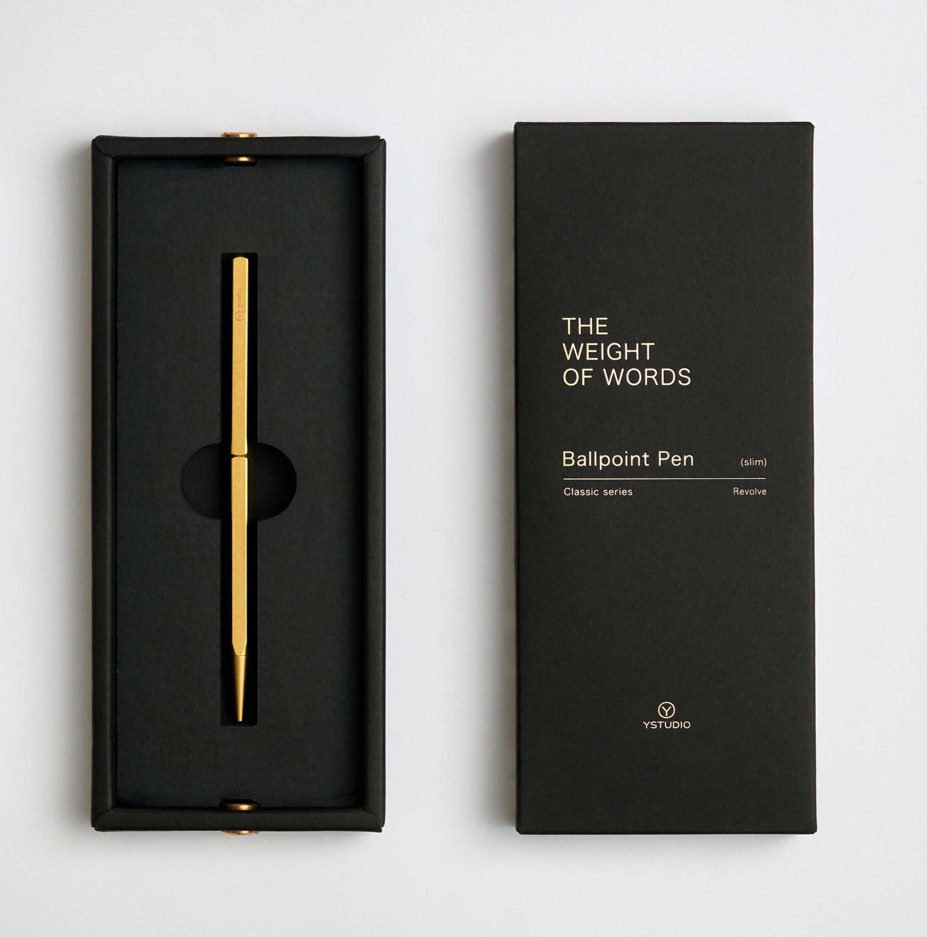 YSTUDIO Brass Ballpoint Pen [Twist Mechanism]