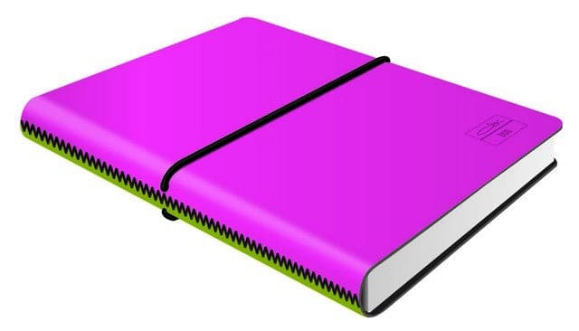 CIAK DUO Medium Notebook -- Pink + Acid Green
