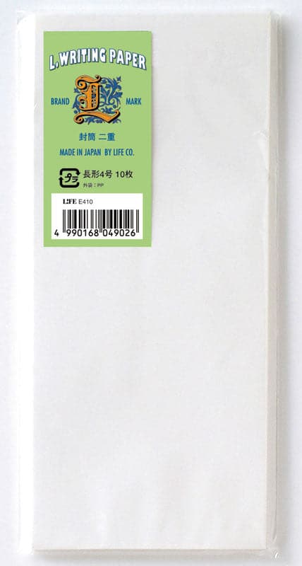 Life 'L brand' J Envelopes (9x21cm) -- Pack of 10