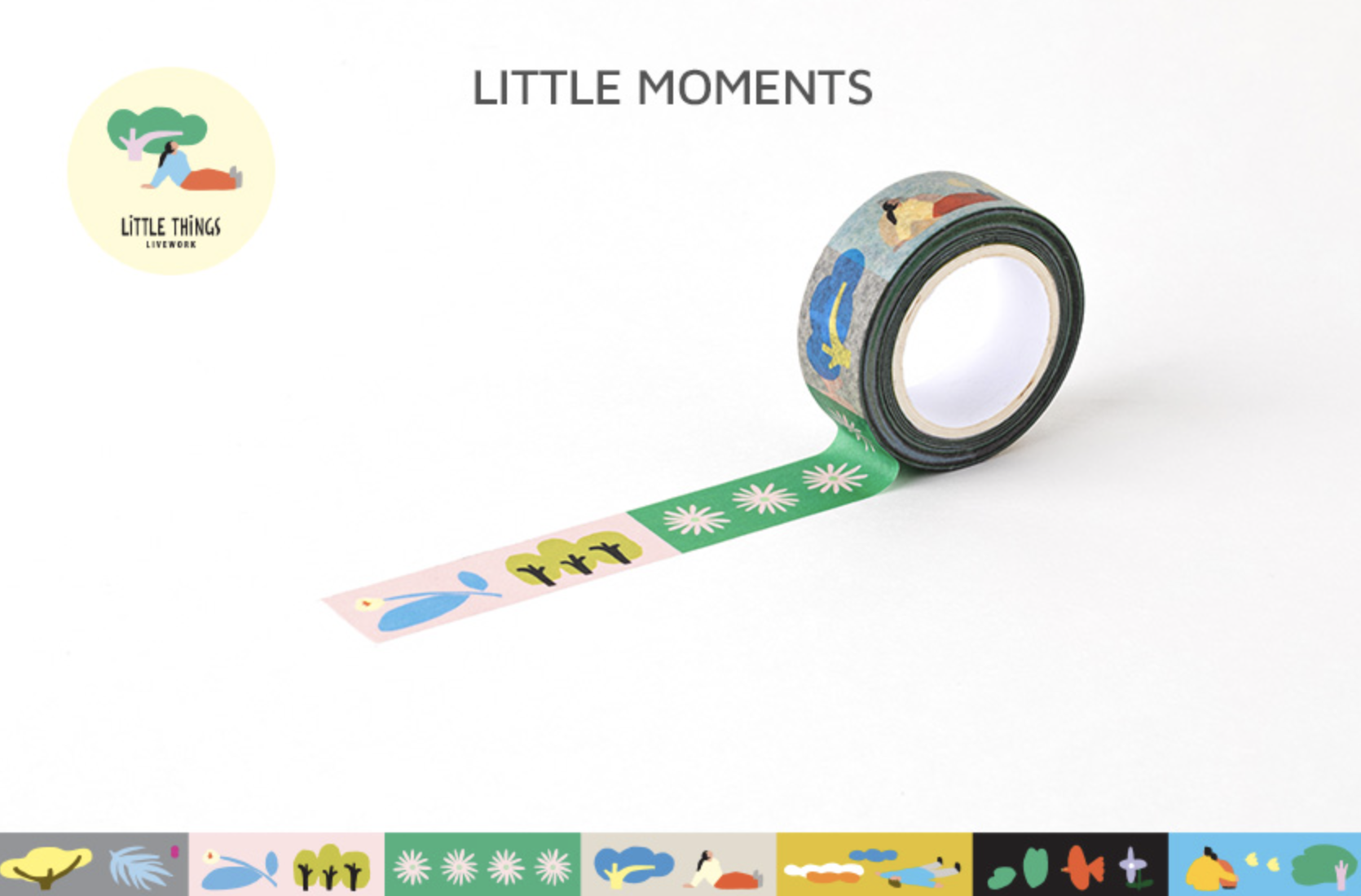 LIVEWORK Little Things PAPER TAPE - 15MM - Little Moments