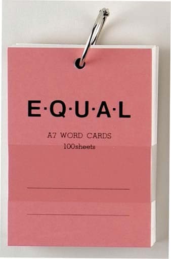 Life Word Card 'Equal' -- A7 Plain