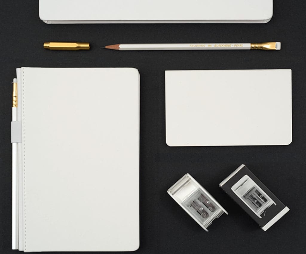 Blackwing Slate A5 Notebook + Pencil [White]
