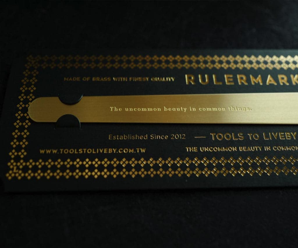 Tools to Live By - Brass Rulermark